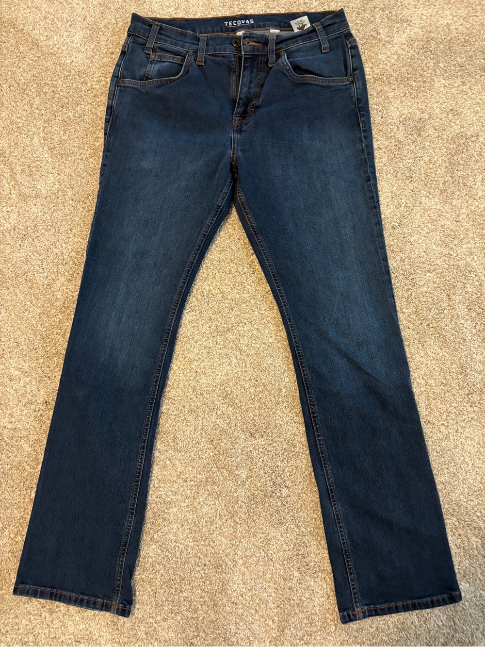 Tecovas Men’s Dark Blue Straight-Leg Jeans